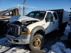 Salvage trucks for sale at Rocky View County, AB auction: 2005 Ford F550 Super Duty