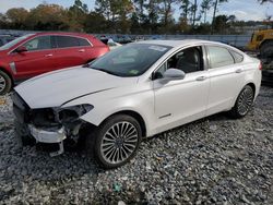 Salvage cars for sale at Byron, GA auction: 2017 Ford Fusion Titanium HEV