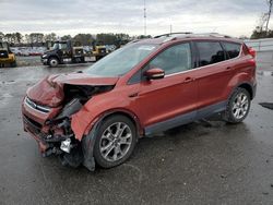 Salvage cars for sale at Dunn, NC auction: 2015 Ford Escape Titanium