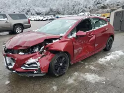 Salvage cars for sale at Hurricane, WV auction: 2018 Chevrolet Cruze LT