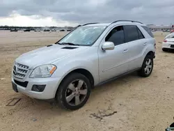 Salvage cars for sale at San Antonio, TX auction: 2010 Mercedes-Benz ML 350