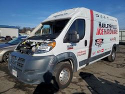 Salvage trucks for sale at Pennsburg, PA auction: 2017 Dodge RAM Promaster 2500 2500 High