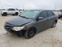 Salvage cars for sale at New Braunfels, TX auction: 2011 Toyota Corolla Base