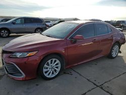 Salvage cars for sale at Grand Prairie, TX auction: 2022 Toyota Camry LE