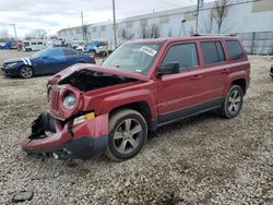 Salvage cars for sale at Franklin, WI auction: 2017 Jeep Patriot Latitude