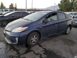 Salvage cars for sale from Copart Rancho Cucamonga, CA: 2015 Toyota Prius