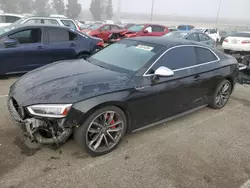 Salvage cars for sale at Rancho Cucamonga, CA auction: 2018 Audi S5 Premium Plus