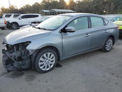 Salvage cars for sale at Savannah, GA auction: 2013 Nissan Sentra S