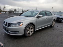 Salvage cars for sale at Portland, OR auction: 2013 Volkswagen Passat SE