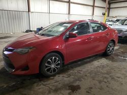 Toyota Corolla l salvage cars for sale: 2018 Toyota Corolla L