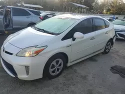 Salvage cars for sale at Savannah, GA auction: 2012 Toyota Prius