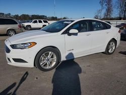 Ford salvage cars for sale: 2018 Ford Fusion SE Hybrid