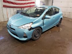 Salvage cars for sale at Lyman, ME auction: 2013 Toyota Prius C