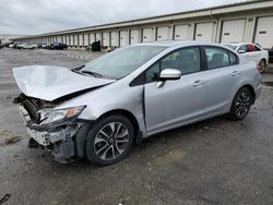 Honda salvage cars for sale: 2015 Honda Civic EX