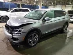 Salvage cars for sale at Woodhaven, MI auction: 2021 Volkswagen Tiguan SE