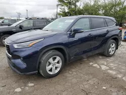 Toyota Highlander salvage cars for sale: 2021 Toyota Highlander Hybrid LE