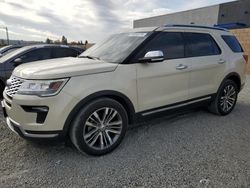 2018 Ford Explorer Platinum en venta en Mentone, CA