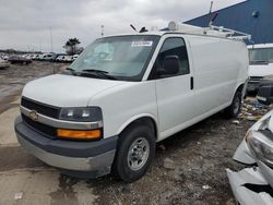 Salvage trucks for sale at Woodhaven, MI auction: 2019 Chevrolet Express G2500