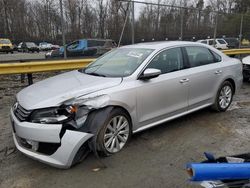 Volkswagen salvage cars for sale: 2012 Volkswagen Passat SEL