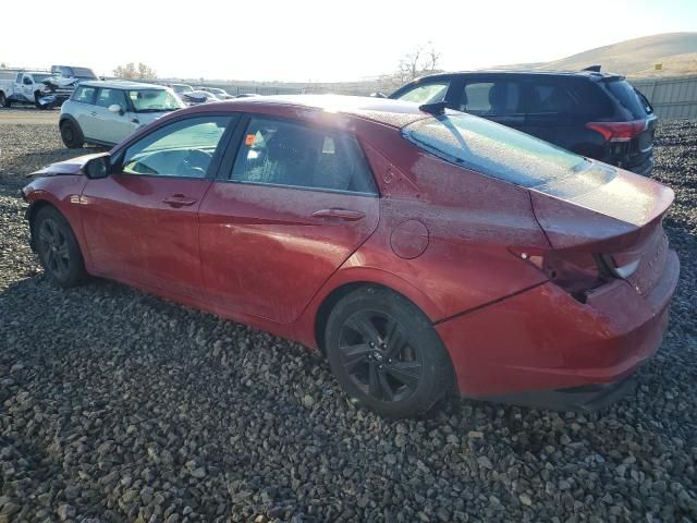 2021 Hyundai Elantra Blue