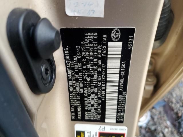 2012 Toyota Camry Base