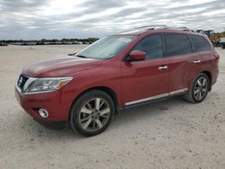 Salvage cars for sale at San Antonio, TX auction: 2013 Nissan Pathfinder S