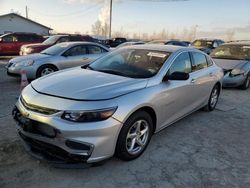 Salvage cars for sale at Pekin, IL auction: 2018 Chevrolet Malibu LS