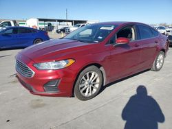 Salvage cars for sale at Grand Prairie, TX auction: 2019 Ford Fusion SE