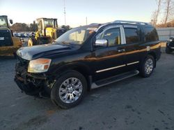 Salvage cars for sale at Dunn, NC auction: 2015 Nissan Armada Platinum