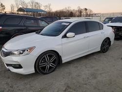 Salvage cars for sale at Spartanburg, SC auction: 2016 Honda Accord Sport