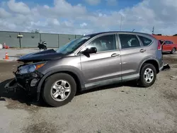 Salvage cars for sale at Homestead, FL auction: 2014 Honda CR-V LX