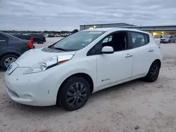 Salvage cars for sale at San Antonio, TX auction: 2013 Nissan Leaf S