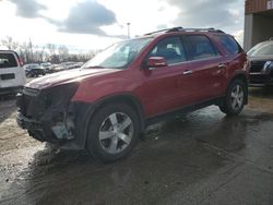 Salvage cars for sale at Fort Wayne, IN auction: 2012 GMC Acadia SLT-2