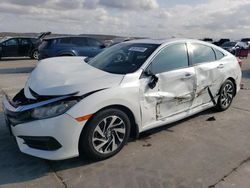 Salvage cars for sale at Grand Prairie, TX auction: 2017 Honda Civic EX