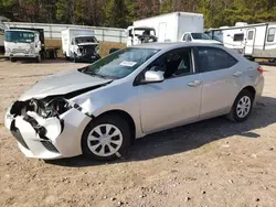 Salvage cars for sale from Copart Charles City, VA: 2016 Toyota Corolla L