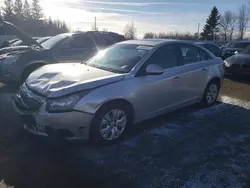 Salvage cars for sale at Bowmanville, ON auction: 2012 Chevrolet Cruze LT