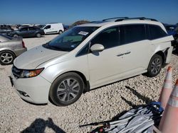 Salvage cars for sale at Taylor, TX auction: 2016 Honda Odyssey Touring