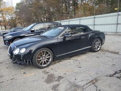 Bentley Continental gt v8 s salvage cars for sale: 2015 Bentley Continental GT V8 S