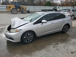 Salvage cars for sale at auction: 2015 Honda Civic EX