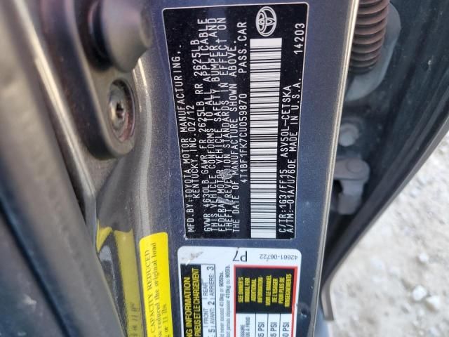 2012 Toyota Camry Base