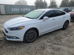 Ford salvage cars for sale: 2018 Ford Fusion TITANIUM/PLATINUM