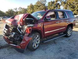 Salvage cars for sale at Ocala, FL auction: 2019 Cadillac Escalade Premium Luxury