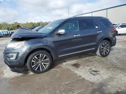 Salvage cars for sale at Apopka, FL auction: 2017 Ford Explorer Platinum