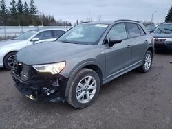 Salvage cars for sale from Copart Bowmanville, ON: 2024 Audi Q3 Premium S Line 45