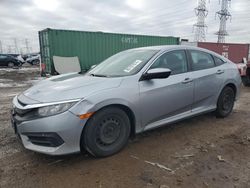 Salvage cars for sale at Elgin, IL auction: 2016 Honda Civic LX