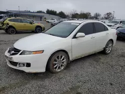 Salvage cars for sale at Sacramento, CA auction: 2007 Acura TSX