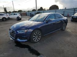 Salvage cars for sale at Miami, FL auction: 2021 Audi A4 Premium 40