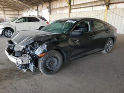 Honda salvage cars for sale: 2021 Honda Civic LX