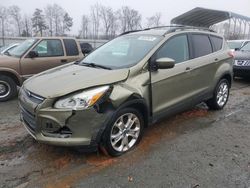 Salvage cars for sale at Spartanburg, SC auction: 2013 Ford Escape SE