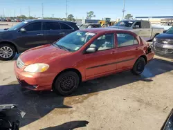 Salvage cars for sale at New Orleans, LA auction: 2004 Toyota Corolla CE